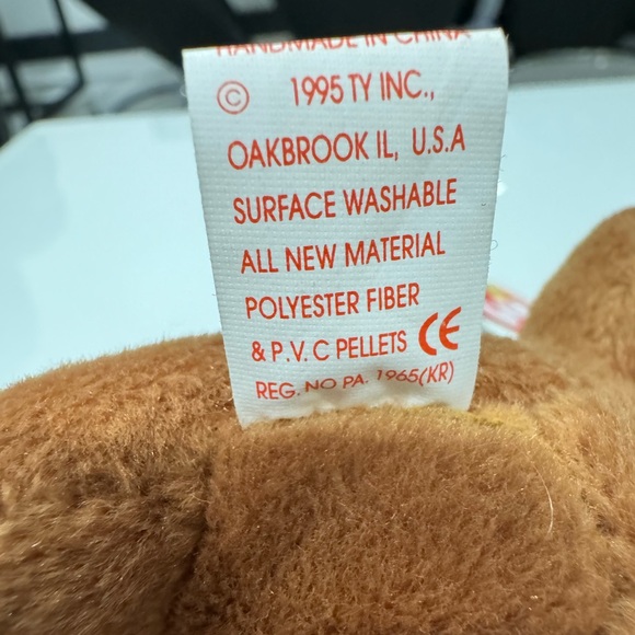 RARE 1995 Weenie the dachshund beanie baby ! Mint condition PVC pellets - Picture 7 of 9